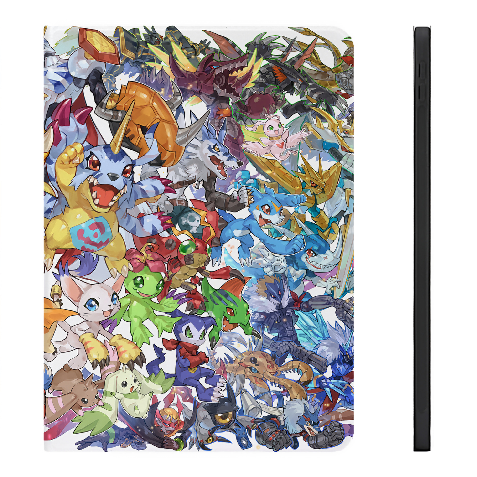 （画像用） Digimon デジタルモンスター/デジモン IPadケース ペンホルダー付き ブックスタイルデザイン